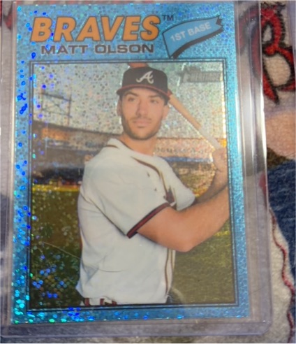 2026 Topps Heritage Chrome #194 Matt Olson — front