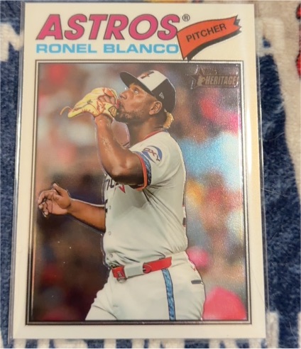 2025 Topps Heritage #310 Ronel Blanco Houston Astros — front