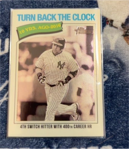 2026 Topps Heritage #335 Derek Jeter Turn Back The Clock — front