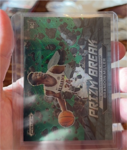 2023 Panini Prizm Draft Picks #8 Brandon Miller Prizm Break — front