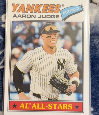 2026 Topps Heritage #10 Aaron Judge AL All-Stars — front