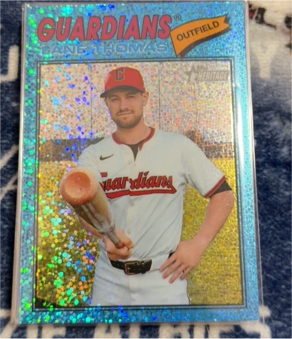 2026 Topps Heritage Chrome #285 Lane Thomas — front