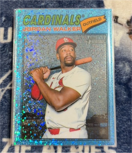 2025 Topps Heritage Chrome #451 Jordan Walker — front