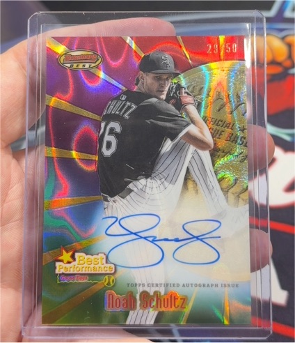 2025 Bowman's Best #B25-NS Noah Schultz Best Performances Goose Eggs — front