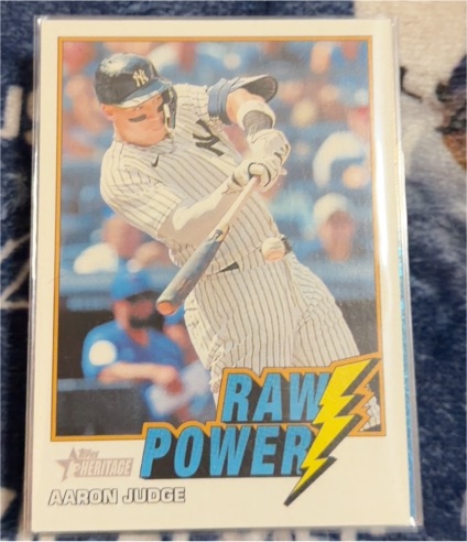 2026 Topps Heritage #RP-AJ Aaron Judge Raw Power — front