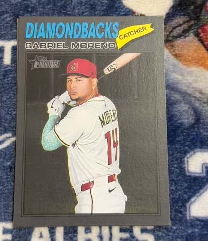 2026 Topps Heritage #361 Gabriel Moreno — front