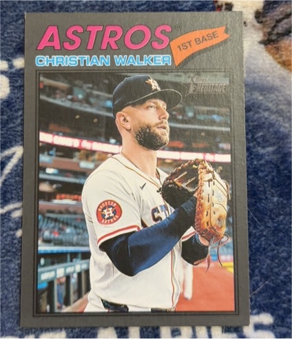 2026 Topps Heritage #217 Christian Walker Houston Astros — front