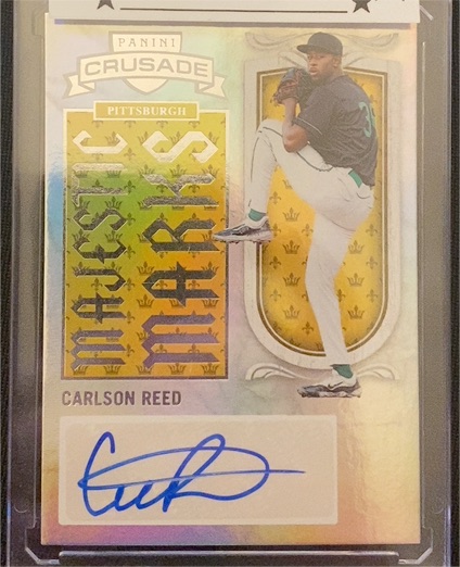 2025 Panini Crusade #5 Carlson Reed Majestic Marks Auto — front