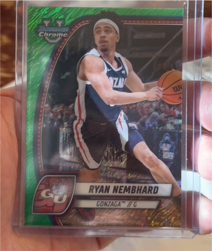 2024-25 Bowman Chrome University #72 Ryan Nembhard — front