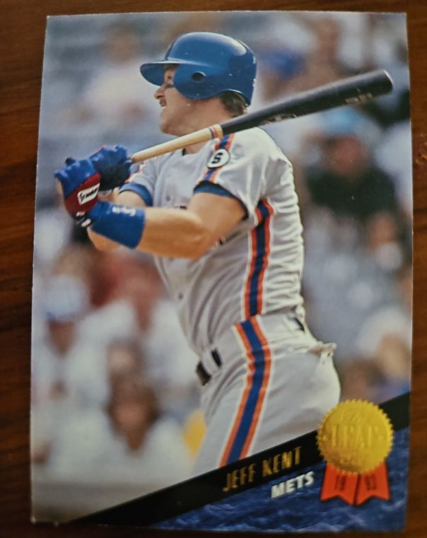 1993 Leaf #185 Jeff Kent — front