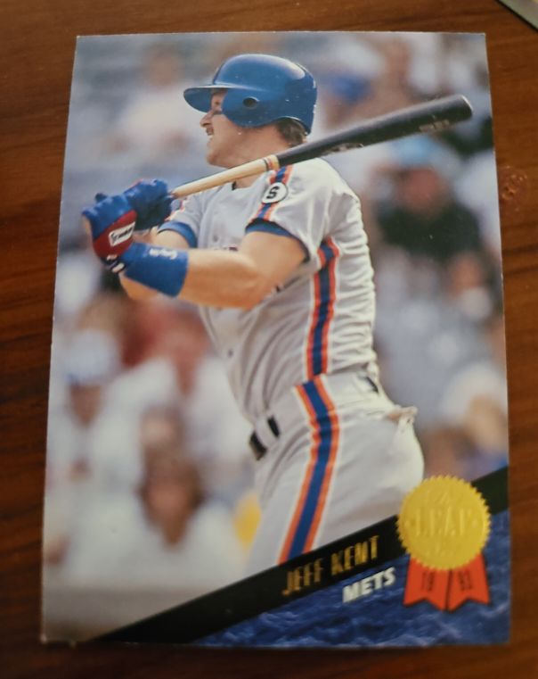 1993 Leaf #185 Jeff Kent — front