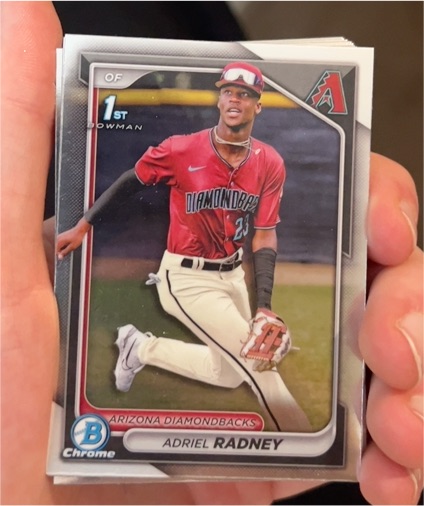 2024 Bowman Chrome #BCP-191 Adriel Radney — front