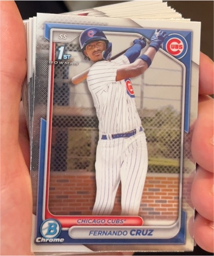 2024 Bowman Chrome #BCP-197 Fernando Cruz — front
