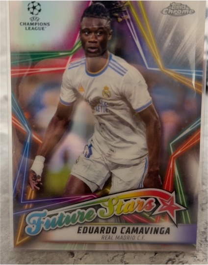2021-22 Topps Chrome UEFA Champions League #FS-12 Eduardo Camavinga Future Stars — front