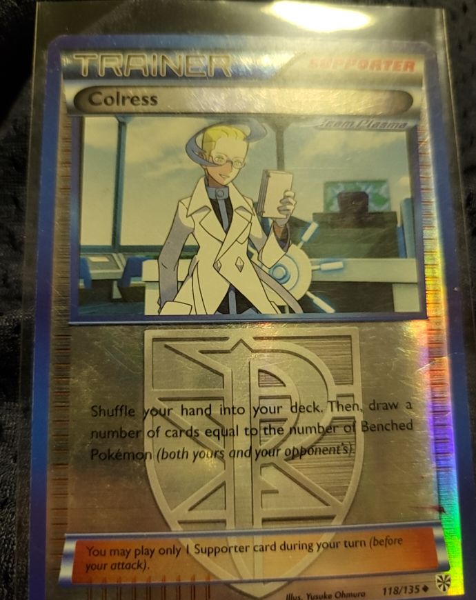 2012 Pokémon Plasma Storm #118 Colress — front
