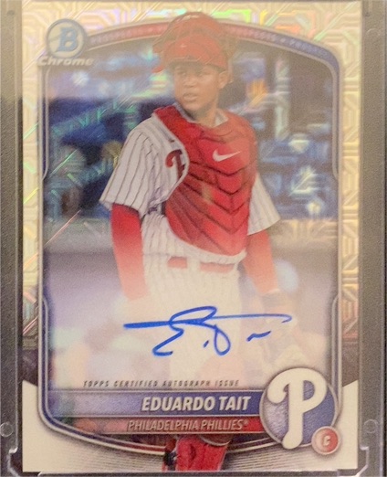 2025 Bowman Chrome #BMA-ET Eduardo Tait — front