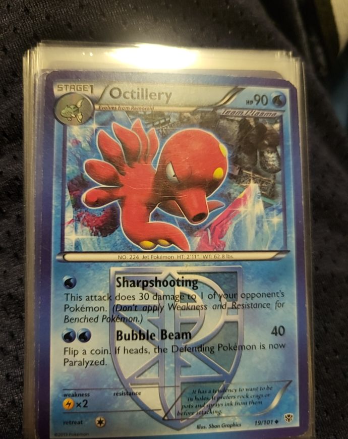 2013 Pokémon Plasma Blast #19 Octillery — front
