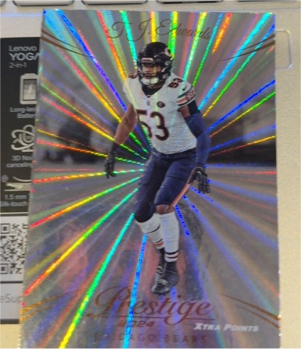 2024 Panini Prestige Xtra Points Sunburst #53 T.J. Edwards — front