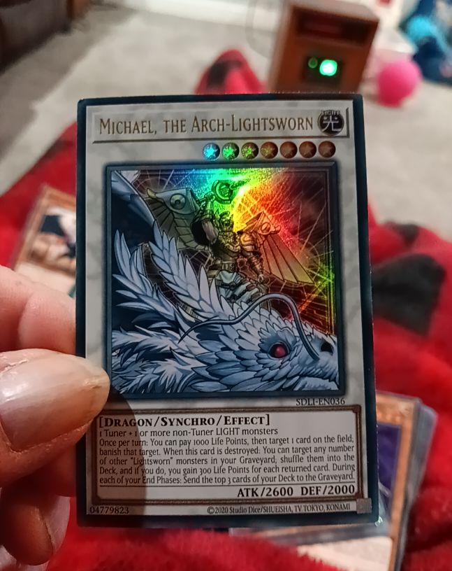 2020 Yu-Gi-Oh! SDLI-EN036 Michael, the Arch-Lightsworn — front