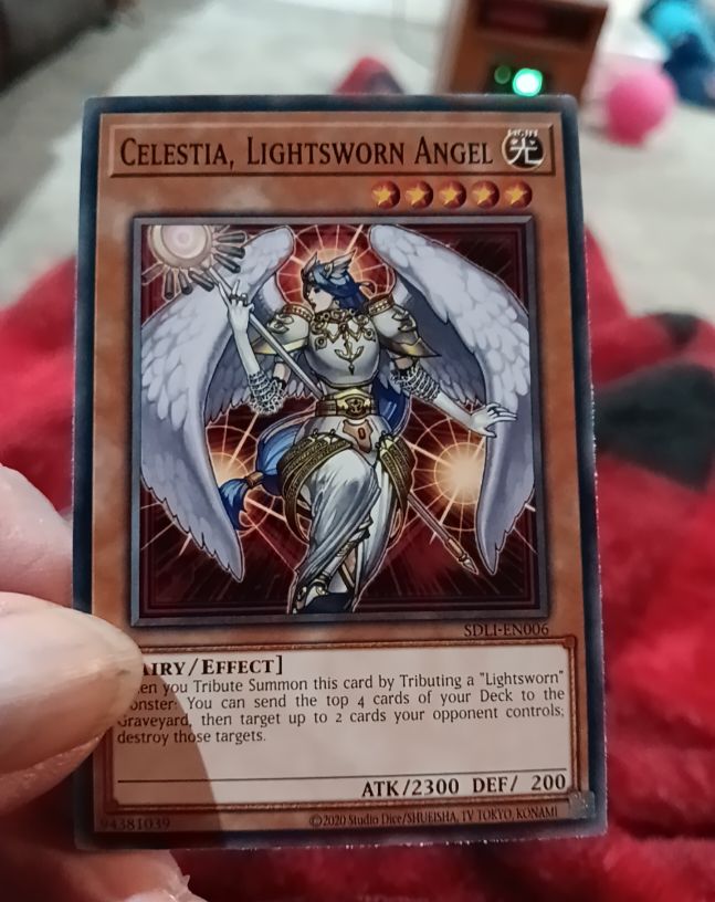 2020 Yu-Gi-Oh! SDLI-EN006 Celestia, Lightsworn Angel — front
