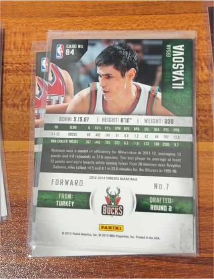 2012-13 Panini Threads #84 Ersan Ilyasova — front