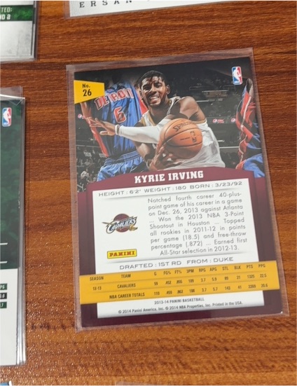 2013-14 Panini Basketball #26 Kyrie Irving — front