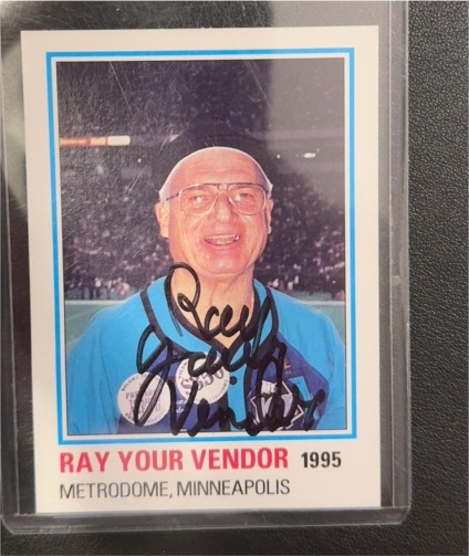 1995 Big League Ray Your Vendor — front