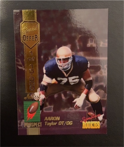 1994 Signature Rookies #M4 Aaron Taylor — front