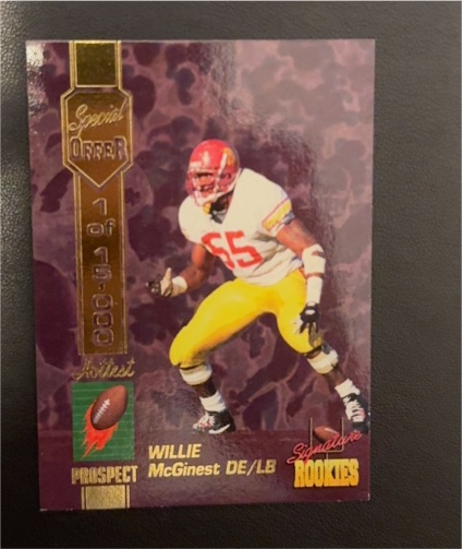 1994 Signature Rookies Hottest Prospects Special Offer #A1 Willie McGinest — front