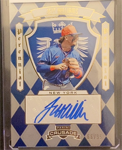 2025 Panini Crusade - Perennial Prospect Signatures Jett Williams #PPS-JWS — front