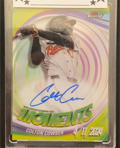 2025 Topps Finest Moments #FMA-CC Colton Cowser — front