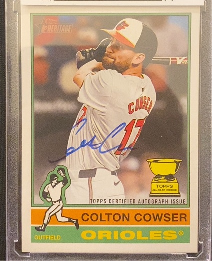 2025 Topps Heritage Real One Autographs #ROA-CC Colton Cowser — front
