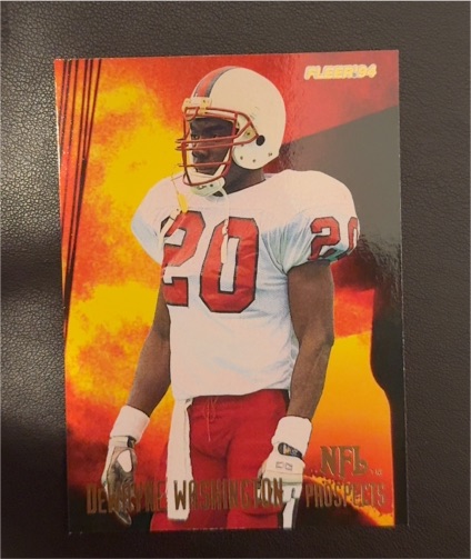 1994 Fleer NFL Prospects #24 Dewayne Washington — front