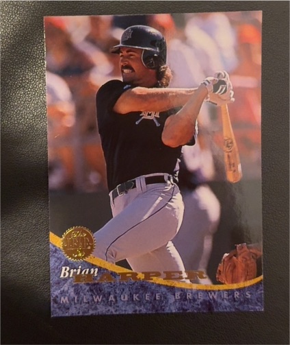 1994 Leaf #290 Brian Harper Milwaukee Brewers — front