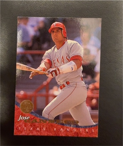 1994 Leaf #249 Jose Canseco Texas Rangers — front