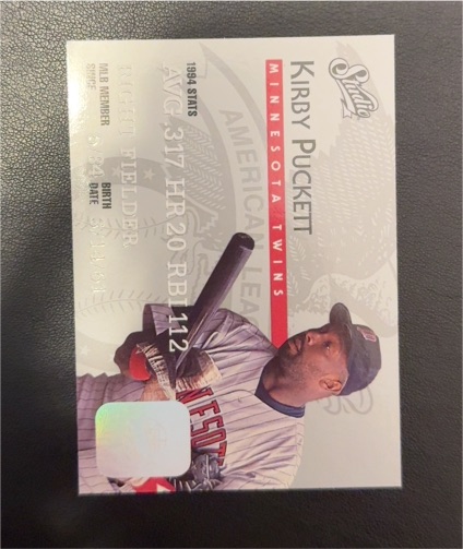 1995 Donruss Studio #22 Kirby Puckett — front