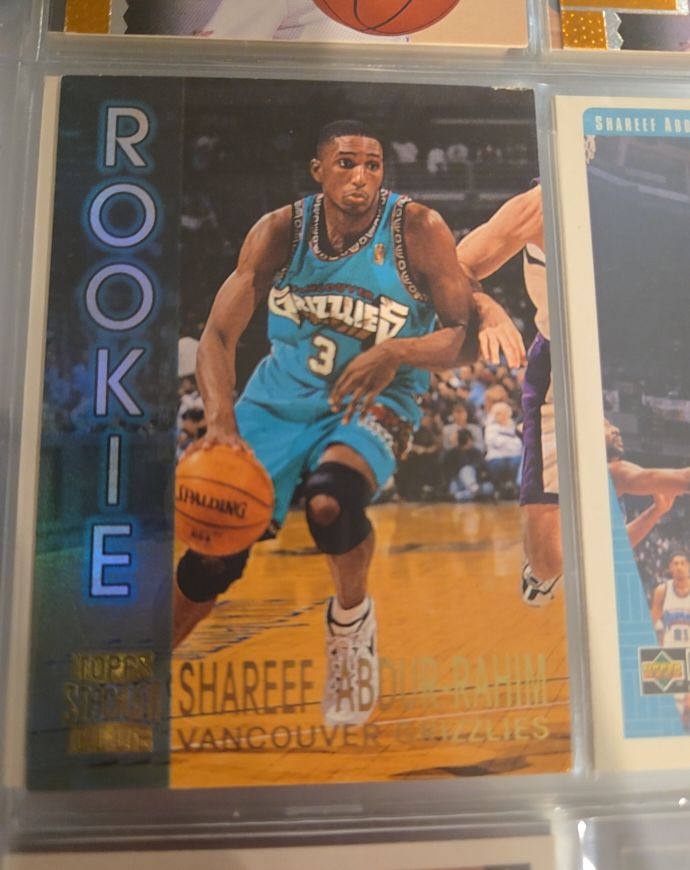 1996-97 Topps Stadium Club #R1 Shareef Abdur-Rahim Rookie Vancouver Grizzlies — front