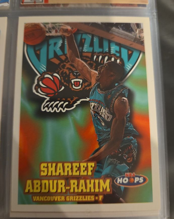 1997-98 Hoops #154 Shareef Abdur-Rahim Vancouver Grizzlies — front