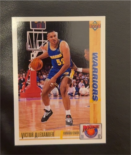 1991 Upper Deck #10 Victor Alexander Warriors RC Iowa St — front