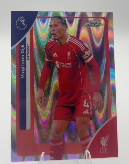 2026 Topps Chrome Premier League #116 Virgil van Dijk Liverpool FC — front