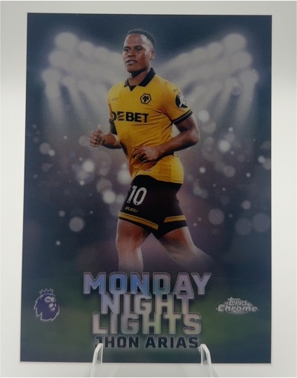 2026 Topps Chrome Premier League #MNL-31 Jhon Arias Monday Night Lights — front