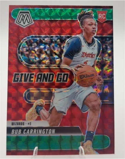 2024-25 Panini Mosaic #15 Bub Carrington Give and Go — front