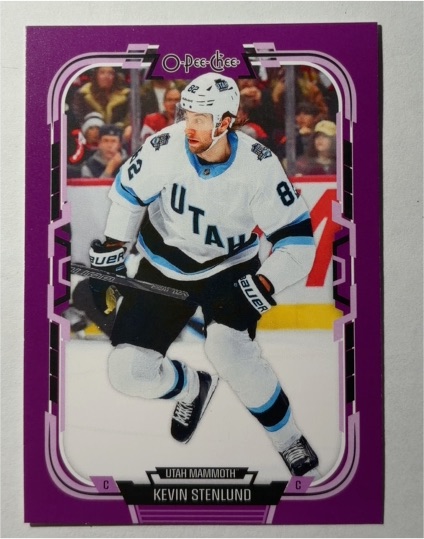 2025-26 O-Pee-Chee #190 Kevin Stenlund Utah Mammoth — front