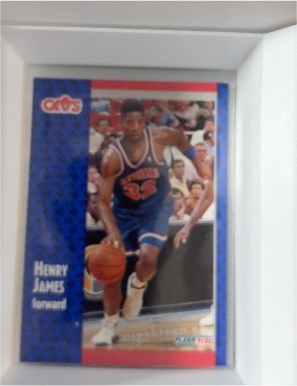1991-92 Fleer #263 Henry James — front