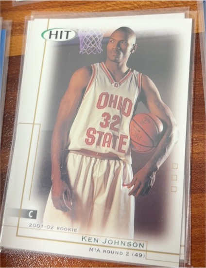 2001 Sage Hit #32 Ken Johnson — front