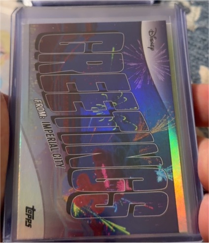 2025 Topps Disney Wonder #GF-8 Greetings From Imperial City — front