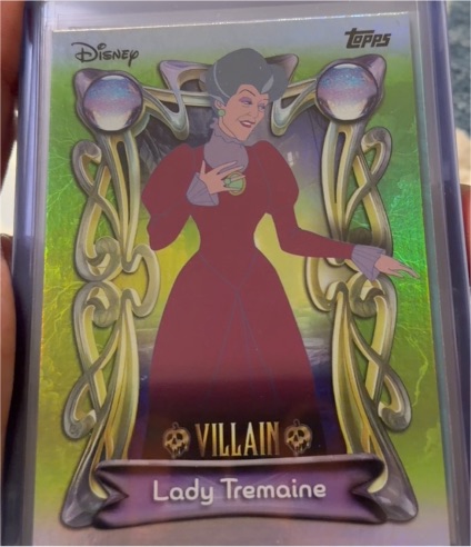 2025 Topps Disney Wonder #173 Lady Tremaine Villain Insert — front