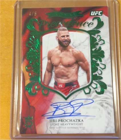 2025 Topps Royalty UFC #RP-JP Jiri Prochazka Royal Precedence Auto — front