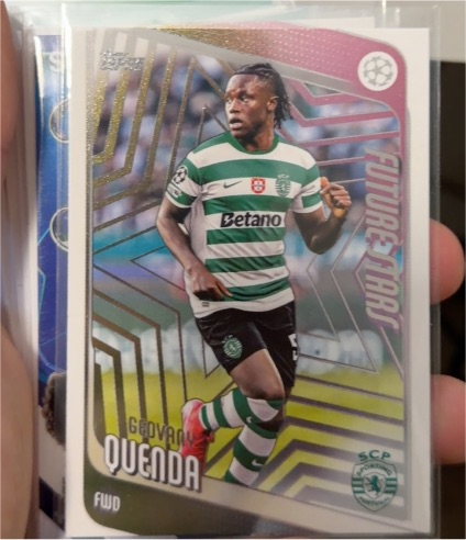 2025-26 Topps UEFA Club Competitions #95 Geovany Quenda Sporting CP Future Stars — front