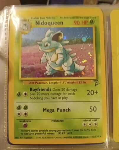 1999 Pokémon Jungle #23 Nidoqueen — front